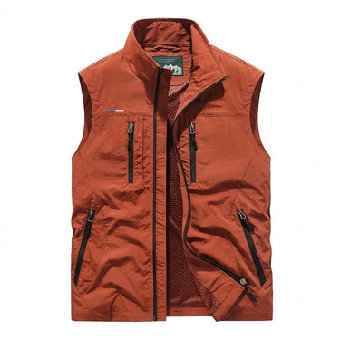 Men’s Sleeveless Cargo Vest with Zip Pockets-Vests for men-CaldwellVoss