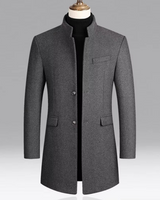 Men’s Slim Fit Stand Collar Overcoat-Coats for men-CaldwellVoss