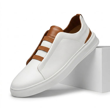 Men’s Slip-On Sneakers with Contrast Strap Detail-Footwear for men-CaldwellVoss