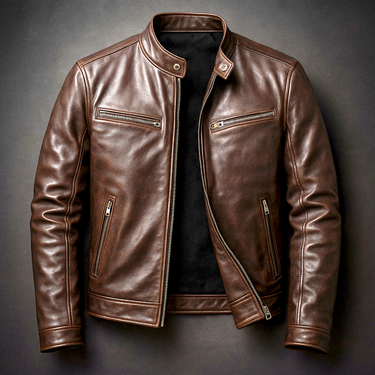 Men’s Stand Collar Zip-Up Jacket-Jackets for men-CaldwellVoss