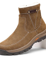 Men’s Suede Ankle Boots with Side Zipper-Footwear for men-CaldwellVoss