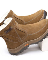 Men’s Suede Ankle Boots with Side Zipper-Footwear for men-CaldwellVoss