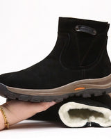 Men’s Suede Ankle Boots with Side Zipper-Footwear for men-CaldwellVoss