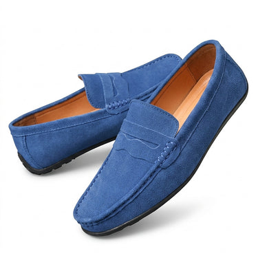 Men’s Suede Penny Loafers-Footwear for men-CaldwellVoss