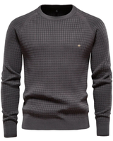 Men’s Textured Knit Pullover Sweater-Sweaters for men-CaldwellVoss