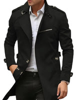 Men's Transitional Coat with Stand-up Collar and Zipper Pocket-Coats for men-CaldwellVoss