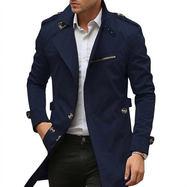 Men's Transitional Coat with Stand-up Collar and Zipper Pocket-Jackets for men-CaldwellVoss