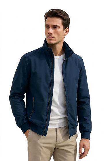 Men's Transitional Jacket with Stand-up Collar and Zipper-Jackets for men-CaldwellVoss