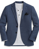 Men’s Two-Button Blazer with Flap Pockets-Blazers for men-CaldwellVoss