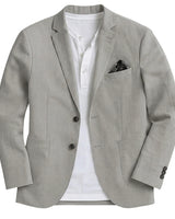 Men’s Two-Button Blazer with Flap Pockets-Blazers for men-CaldwellVoss