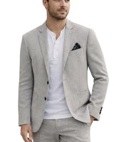 Men’s Two-Button Blazer with Flap Pockets-Blazers for men-CaldwellVoss