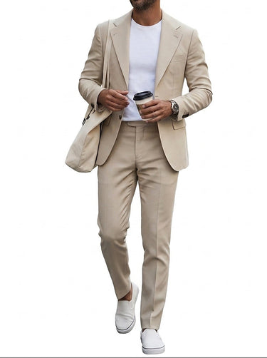 Men’s Two-Piece Suit with Notched Lapel-Suits for men-CaldwellVoss