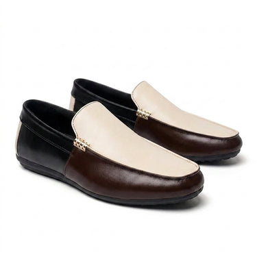 Men’s Two-Tone Slip-On Loafers-Footwear for men-CaldwellVoss