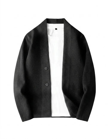 Men’s V-Neck Button-Front Knit Cardigan-Cardigan for men-CaldwellVoss