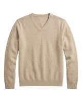 Men’s V-Neck Long Sleeve Knit Sweater-Sweaters for men-CaldwellVoss