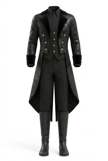 Men’s Victorian Style Tailcoat Halloween Costume-Halloween-CaldwellVoss