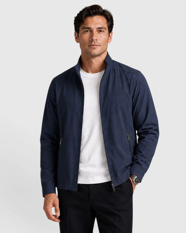 Men’s Zip Front Stand Collar Jacket-Jackets for men-CaldwellVoss