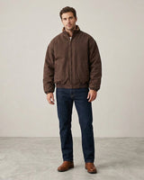 Men’s Zip-Up Bomber Jacket with Stand Collar-Jackets & Coats for men-CaldwellVoss