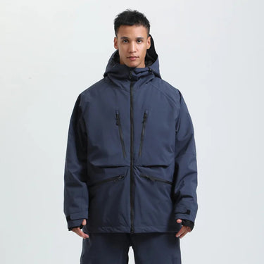 Unisex Hooded Jacket with Multiple Zip Pockets-unisex jacket-CaldwellVoss