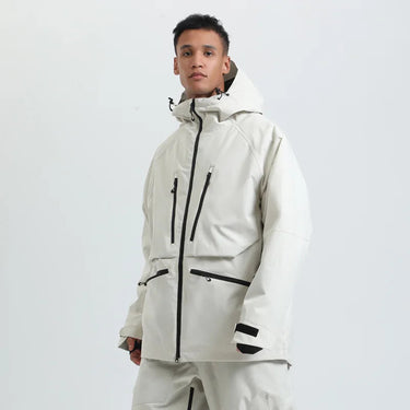 Unisex Hooded Jacket with Multiple Zip Pockets-unisex jacket-CaldwellVoss