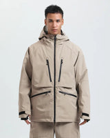 Unisex Hooded Jacket with Multiple Zip Pockets-unisex jacket-CaldwellVoss