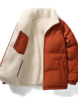 Unisex Reversible Puffer Jacket with Sherpa Lining-Jackets for men-CaldwellVoss