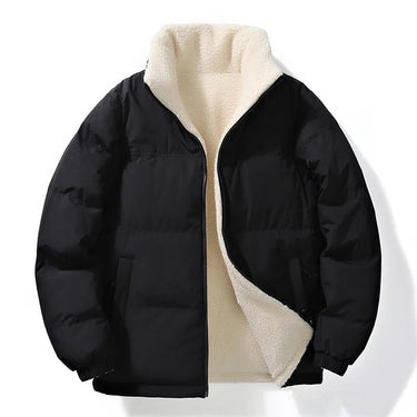 Unisex Reversible Puffer Jacket with Sherpa Lining-Jackets for men-CaldwellVoss