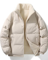 Unisex Reversible Puffer Jacket with Sherpa Lining-Jackets for men-CaldwellVoss