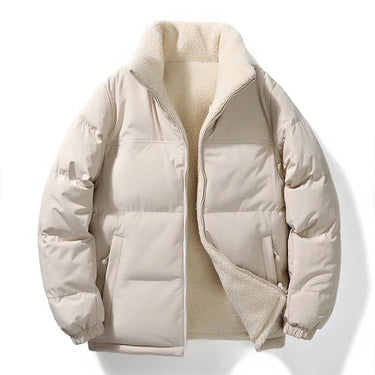 Unisex Reversible Puffer Jacket with Sherpa Lining-Jackets for men-CaldwellVoss