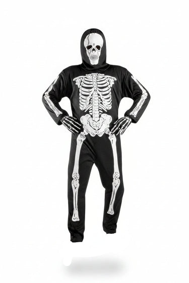 Unisex Skeleton Halloween Costume with Mask-Halloween-CaldwellVoss