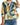 Women's Abstract Print Round Neck Top Colorful