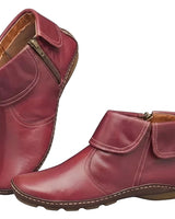 Women’s Ankle Boots with Side Zipper and Folded Cuff-Footwear for women-CaldwellVoss