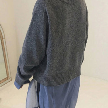 Women’s Asymmetric Button Knit Cardigan-Cardigans for women-CaldwellVoss
