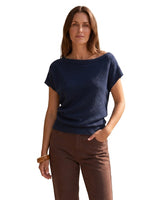 Women’s Asymmetric Neckline Knit Pullover-Sweaters for Women-CaldwellVoss