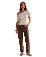 Women’s Asymmetric Neckline Knit Pullover-Sweaters for Women-CaldwellVoss