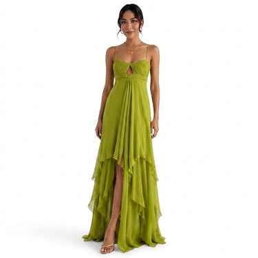 Women’s Asymmetric Tiered Maxi Dress-Maxi Dress-CaldwellVoss