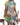 Women’s Button-Front V-Neck Geometric Print Dress-Mini Dress-CaldwellVoss