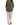Women's Button Placket Longline Tunic Army Green