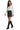 Women’s Denim Mini Skirt with Front Panels, Button Closure and Raw Hem-Skirt for women-CaldwellVoss