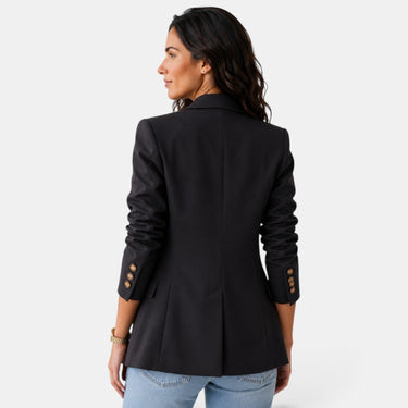 Women’s Double Button Blazer with Notched Lapels-Blazer for women-CaldwellVoss