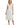Women's Eyelet Midi Dress with Smocked Waist White