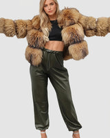 Women’s Faux Fur Panel Jacket-Jacket for women-CaldwellVoss