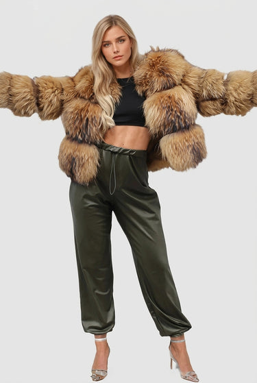 Women’s Faux Fur Panel Jacket-Jacket for women-CaldwellVoss