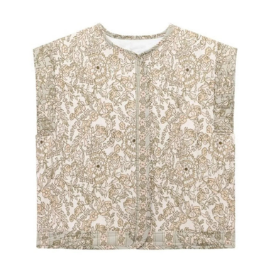Women’s Floral Print Quilted Vest-Vests for women-CaldwellVoss