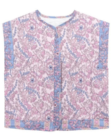 Women’s Floral Print Quilted Vest-Vests for women-CaldwellVoss