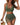 Women’s Halter Mesh Swimwear Set with Ruched Skirt 2