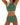 Women's High Neck High Waisted Bikini Set Green