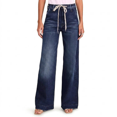 Women’s High-Rise Wide Leg Jeans with Drawcord-Pants for Women-CaldwellVoss