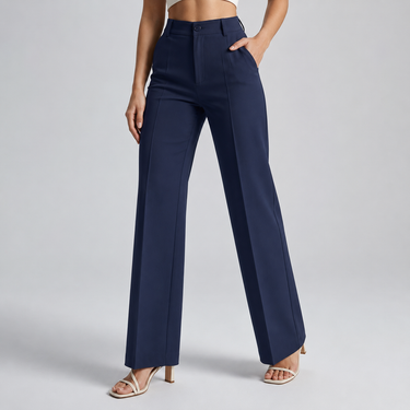 Women’s High Waisted Straight Leg Trousers-Pants for Women-CaldwellVoss