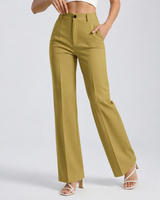 Women’s High Waisted Straight Leg Trousers-Pants for Women-CaldwellVoss